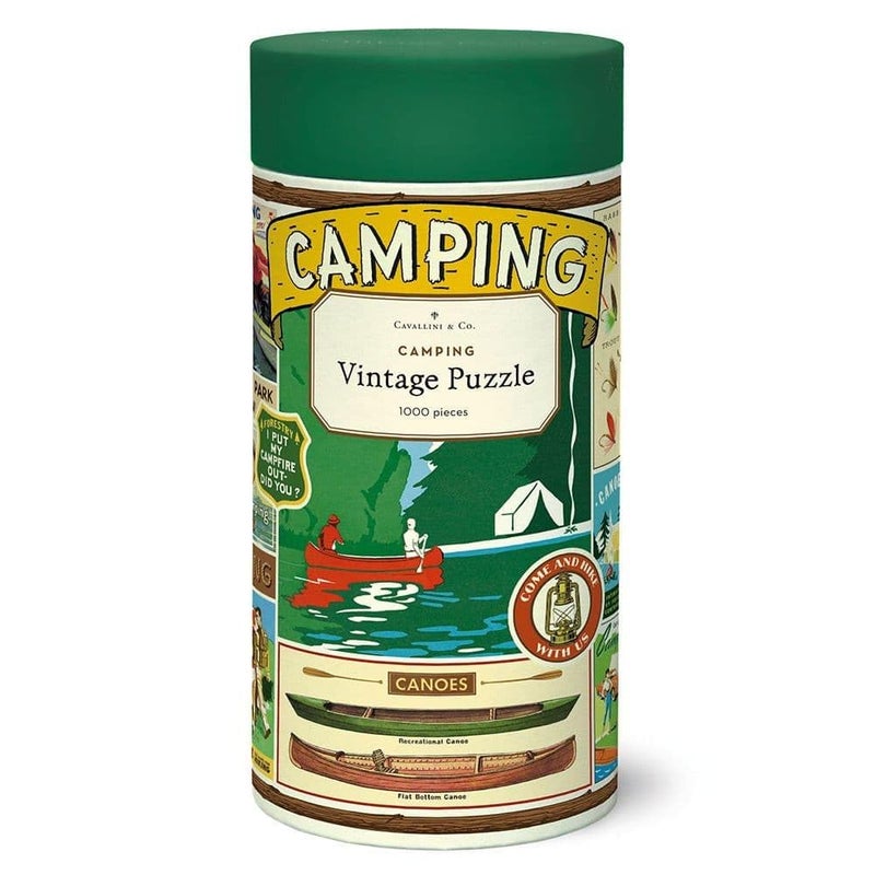 CAVANILLI & CO. Cavallini 1000 Piece Puzzle, Camping (PZL/Camp) - Image 1